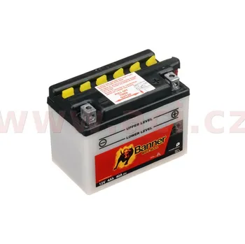 Motobaterie baterie 12V, YB4L-B, 4Ah, 40A, BANNER Bike Bull 120x70x92