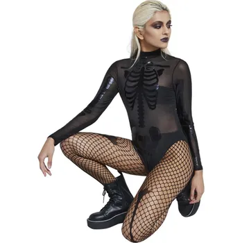 Volný čas Smiffys Dámský sexy trikot Kostlivec L