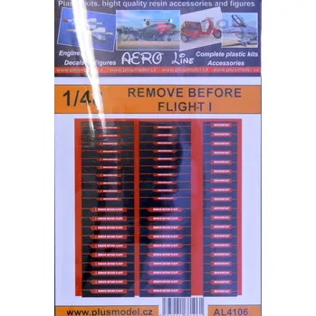 Plastikový model Plusmodel 1/48 Remove Before Flight I.