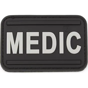 Nášivka JTG PVC 3D nášivka "MEDIC" - černá