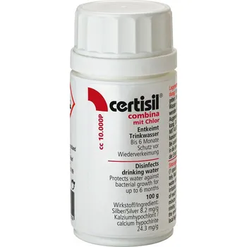 vodní filtr Certisil Dezinfekce vody Combina Prášek 100 g Vystačí na: 10 000 l vody