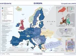 Nástěnná mapa: Evropská unie a NATO 1:5…