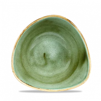 Talíř Churchill 1795 CHURCHILL Stonecast - Samphire Green 18,5 cm Miska ve tvaru trojúhelníku