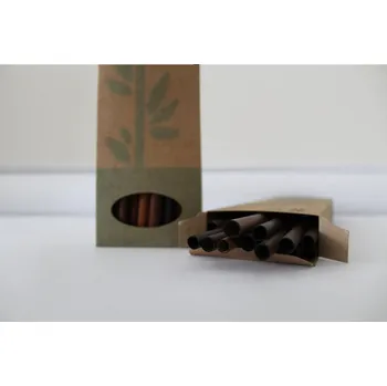 Say straw Brčko z rákosu 20 cm - 200 ks Barevný: Hnědá