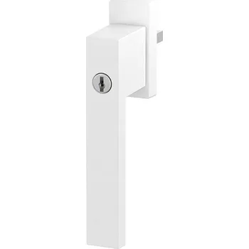 Okenní klika ROTO Okenní klika DUBLIN uzamykatelná Délka čtyřhranu: 40 mm, Barva/Povrchová úprava: Bílá RAL 9016/matný povrch