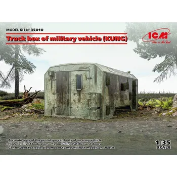 Plastikový model 1/35 Truck box of military vehicle (KUNG)