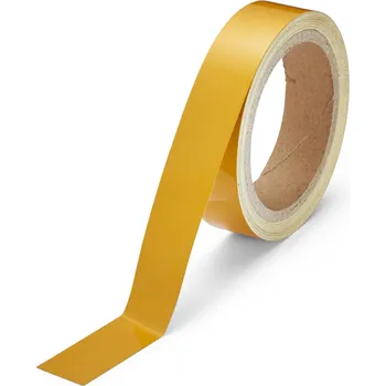 Výstražná páska Reflexní pás žlutý Reflexní pás 25 mm x 10 m