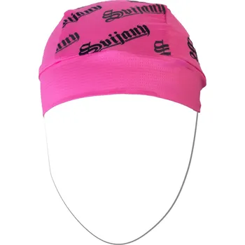 Cyklistické oblečení Šátek na kolo pod helmu růžovočerný dámský