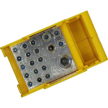 Rozvaděč ELEKTRO BEČOV Blok DTB 120/15x16+4x3 dist.žluto zelený UB120BK24