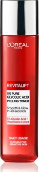 L'Oréal Revitalift Glycolic Peeling Toner exfoliační čisticí tonikum 180 ml