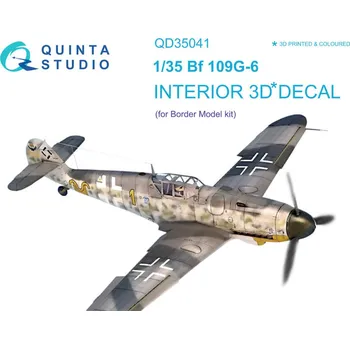 Plastikový model Quinta studio 1/35 Bf 109G-6 3D-Print&col.Interior (BORDER M.)