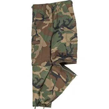 Chlapecké kalhoty Dětské kalhoty Mil-Tec US BDU - odepínací nohavice - woodland - M