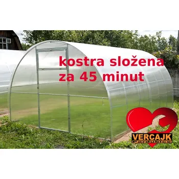 Skleník Obloukový skleník, skleník z polykarbonátu, Skleník Agrosfera Standard PLUS 3x8m polykarbonát 6mm + Zdarma teploměr s vlhkoměrem a doprava zdarma