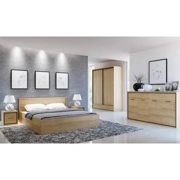 Ložnicová sestava Ložnice Mediolan - sestava A - natural hikora