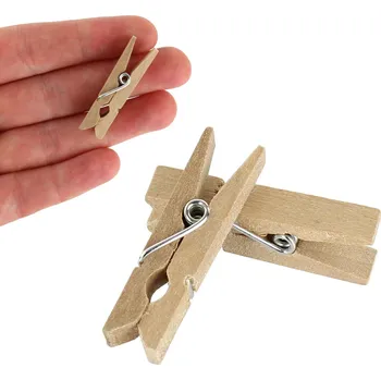 Dřevěný kolíček dekorační - 35 x 9 mm - přírodní