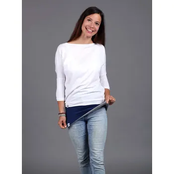 Bederní pás tmavě modro-světle šedý Velikost: L