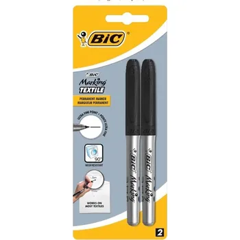 Set školních potřeb Marker do tekstyliów 0,9mm czarny Blister 2szt