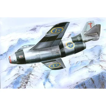 Plastikový model 1/32 SAAB J-29F Tunann (4x camo)