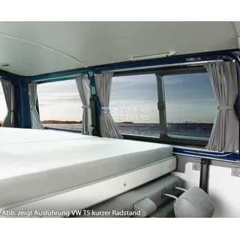 Příslušenství ke karavanu Carbest Zastínění obytné části VW T5/T6 Krémová / černá LR - dlouhá verze