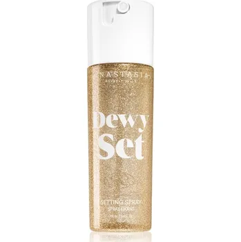 Make-up Anastasia Beverly Hills Dewy Set Setting Spray rozjasňující mlha na obličej s vůní Coconut & Vanilla 100 ml