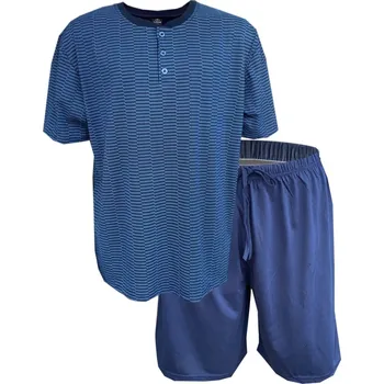 Pánské pyžamo Pánské pyžamo krátké Big N-feel : Art - 616 Barva: Modrá, Velikost: XL