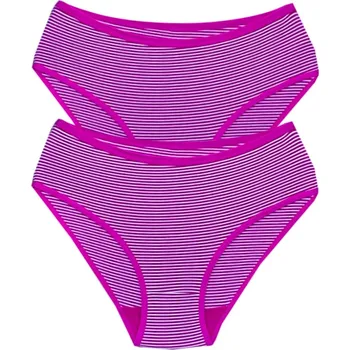 Kalhotky PeSaiL Dámské bavlněné kalhotky Pasail - Basic (Balení/2 ks) Barva: Růžová, Velikost: M