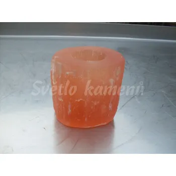 Svícen SVÍCEN SELENIT ORANŽ - válec