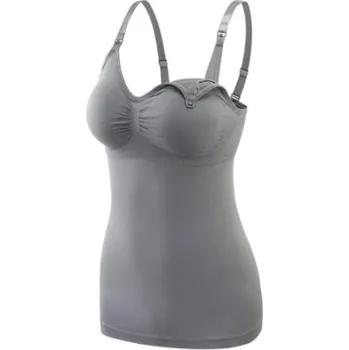 Těhotenská podprsenka Kojící / těhotenské tílko Barva: Šedá, Velikost: S