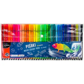 KIDEA Sada 36 barevných fixů – intenzivní barvy