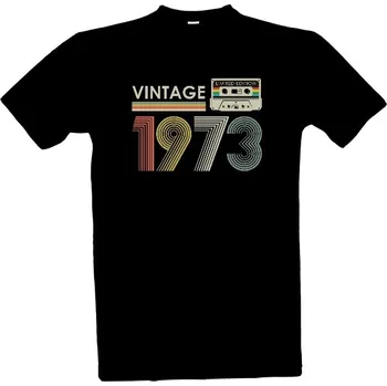 Pánská móda Tričko s potiskem Vintage 1973, limited edition pánské