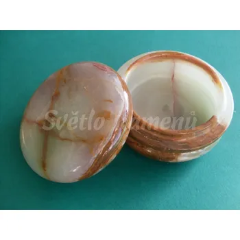 Přírodní kámen DÓZA S VÍČKEM aragonit