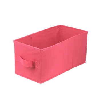 Úložný box DOMINO Úložný box textilní LAVITA temně růžový 15x31x15