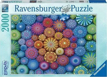 puzzle Ravensburger Duhové mandaly 2000 dílků