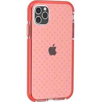 Pouzdro na mobilní telefon Ochranný transparentní kryt se vzorem křížků pro iPhone 11 Pro Max - oranžový