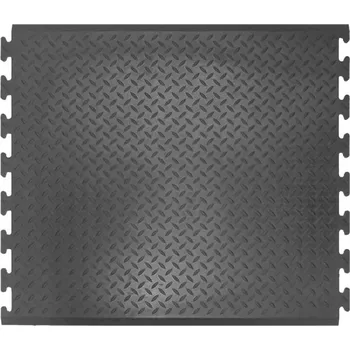 Rohožka Černá gumová protiskluzová rohož (25% nitrilová pryž) (střed) Comfort-Lok - 80 x 70 x 1,2 cm