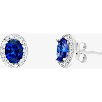 Náušnice Preciosa stříbrné náušnice Yala, kubická zirkonie, modré