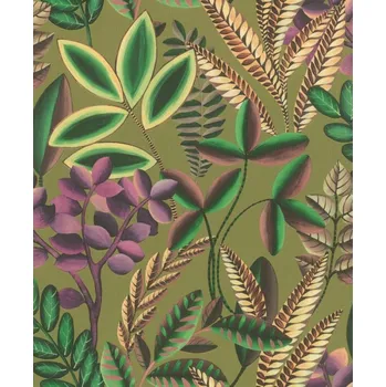 Tapeta Vliesová tapeta 485578 zelená, rostliny, trávy / Tapety na zeď Florentine III (0,53 x 10,05 m) Rasch