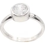 Zlatý prsten z bílého zlata se zirkony AZTT3W (585/1000)