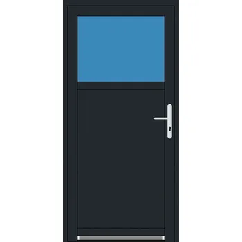Vchodové dveře SOFT Levné hliníkové vchodové dveře 1/3 sklo