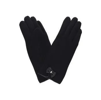 Rukavice Dámské rukavice černé s mašličkou PRIUS F0500 Velikosť: XL