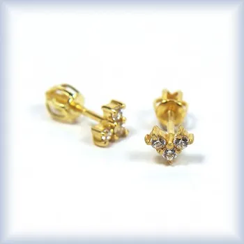 Náušnice bílé zlato