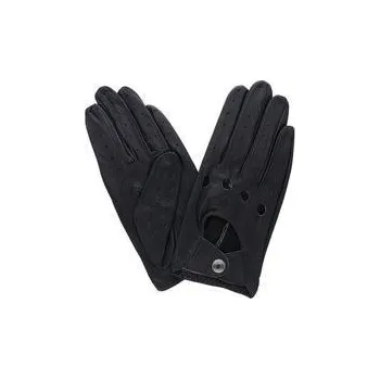 Rukavice Dámské kožené rukavice PUNK na druk černé PRIUS Velikosť: XXL