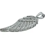 Doria Přívěsek Stříbrné. z oceli s krystaly KŘÍDLO F029