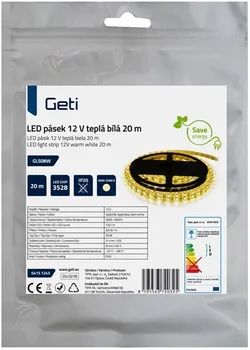 LED páska Geti LED pásek 12V 3500K IP20