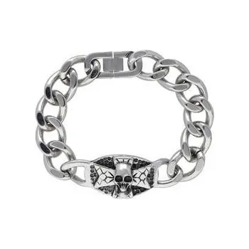 Náramek Doria Náramek "LEBKA" z oceli stříbrný L402