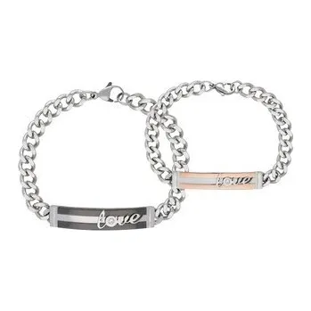 Náramek Doria Náramky pro pár z oceli LOVE N285