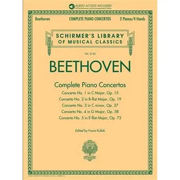 Beethoven: Complete Piano Concertos - with Audio of Full Performances Orchestral Accompaniments Schirmer's Musical Library Vol. 2145 1380851