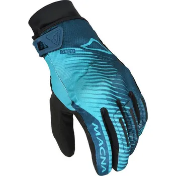 Moto rukavice Dámské rukavice Macna Crew RTX black/blue/aqua lady gloves vel. XL