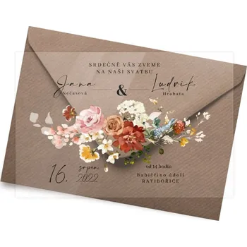 Svatební dekorace Plexi oznámení MERIAH