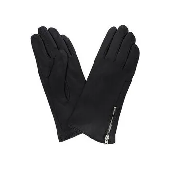 Rukavice PRIUS Dámské kožené rukavice černé se zipem 4010 Velikosť: M